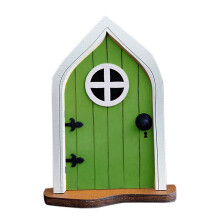Conjunto de decoración de jardín para ventanas y puertas de casas en miniatura
