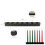 Kwanzaa Kinara candle holder black plastic 7-hole 1