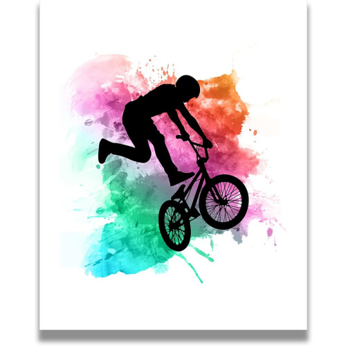 BMX-seinätaulu Moderni väri Pop 11x14