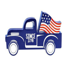 XIUH4. juli træstjerneskilt USA patriotisk dekoration