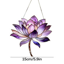 Agățat de fereastră din acril Lotus violet, 1 bucată
