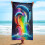 Telo mare in microfibra con stampa tartaruga per bambini, 150x75 cm 4