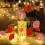 LED hjerteformet flammeløst lys, rødt, 15 cm 1
