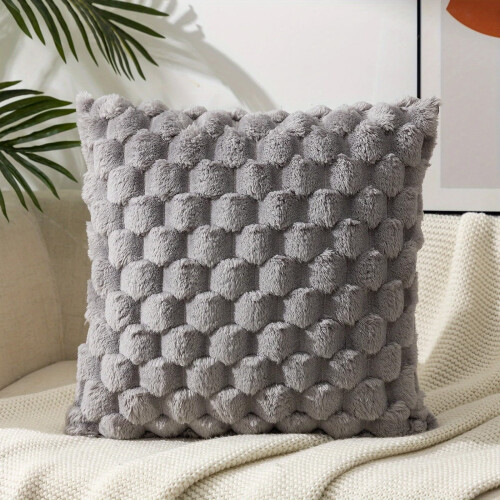 Față de pernă Boemă gri texturată 45x45 cm
