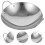 Weiwei stainless steel wok pan 8 inch 2