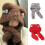Cappello con orecchie da orso per bambini e ragazzi, stile Lolita morbido 2
