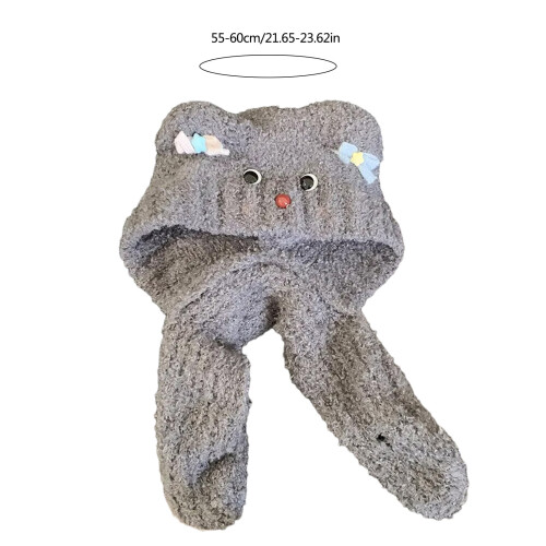 Cappello con orecchie da orso per bambini e ragazzi, stile Lolita morbido 2