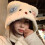 Cappello con orecchie da orso per bambini e ragazzi, stile Lolita morbido 4