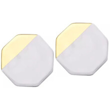 Dessous de verre en céramique effet marbre doré (lot de 2)