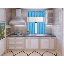 Turquoise Blackout Curtain Set 3-Piece: 2 Panels + Valance