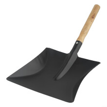 Pá de aço Aceovo para chaminés, 40 cm, para limpeza de lareiras e grelhas.