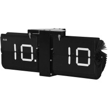 Relógio de mesa flip com suporte de parede e função flip automática para casa e escritório.