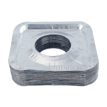 Aluminiumfolieskydd till spisbrännare 21x21cm 100-pack