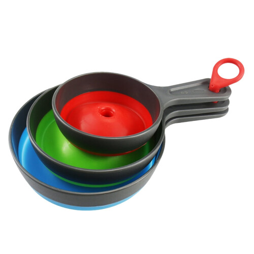 Juego de 3 embudos de cocina plegables