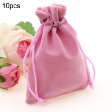 Lot de 10 sacs cadeaux en velours avec cordon de serrage, 5 x 7 cm