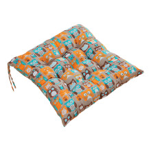 Cojín de asiento para exteriores de 40x40 cm con correa.