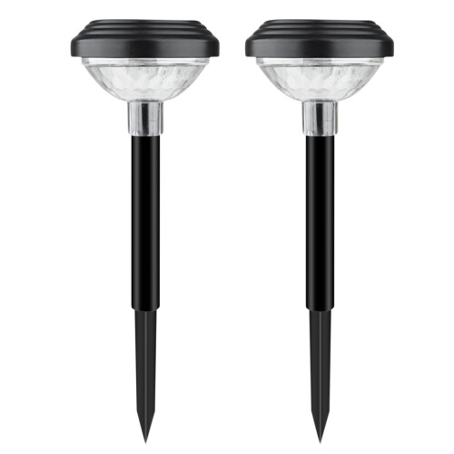 Solar LED Garden Lights RGB Colour-Changing, 2 Pack