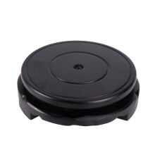 Support rond en bois pour vase avec base pivotante