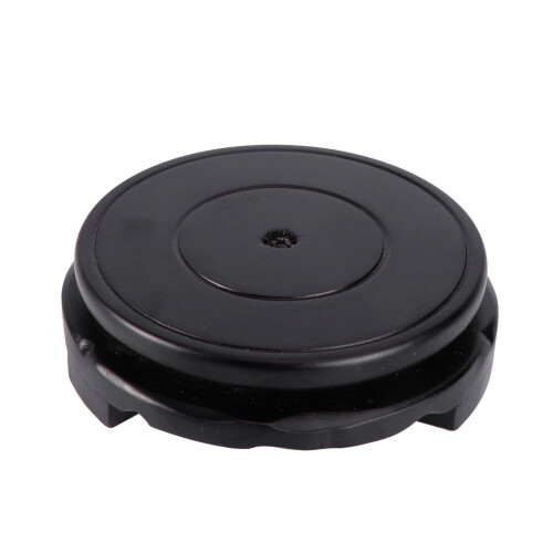 Support rond en bois pour vase avec base pivotante