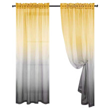 Minimalistischer Voile-Fenstervorhang mit Farbverlauf, 200 x 100 cm