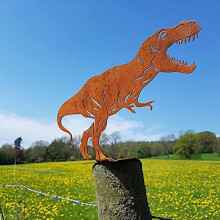 Metallinen dinosauruspuutarhakeppi – Tyrannosaurus, 1 kpl