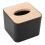 Houten tissuebox van plastic, 11 x 11 x 9,5 cm 1
