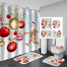 Julduschdraperiset 72x72 tum med matta och krokar