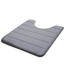 U-formet toalettmatte 50x60 cm absorberende bomull i memory-kvalitet