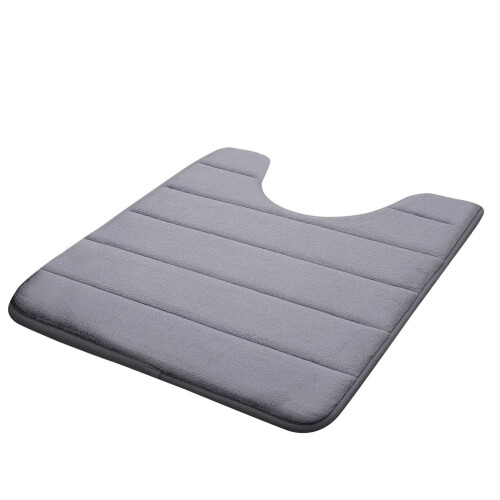 U-formet toalettmatte 50x60 cm absorberende bomull i memory-kvalitet