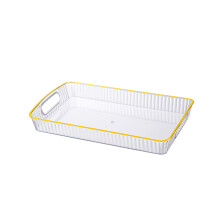 Serving Tray with Handles Transparent Thickened 1pc