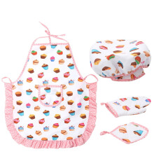 Kids Apron and Chef Hat Set – Polyester, Ages 4–12