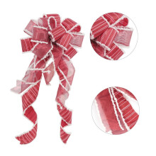 Opruiming! Kerstboomtopstrikken, handgemaakte strikken voor kerstboom, festival- en feestdecoratie.