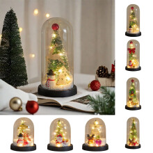 Mini LED Snow Globe Christmas Tree Decor