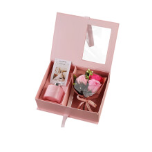 Coffret cadeau de roses d'aromathérapie – Vert/Rose/Jaune, 1 pièce