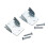 Support de tringle à rideaux double Bali avec kit de fixation 1