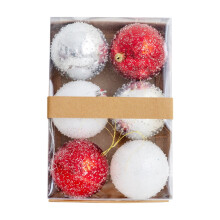 Ensemble de boules de Noël décoratives – à suspendre en plastique