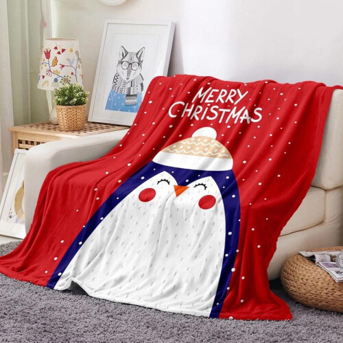 Couverture de Noël en flanelle 100x130cm