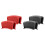 Silikon-Pfannengriffüberzüge – 4er-Pack, Rot & Schwarz 1