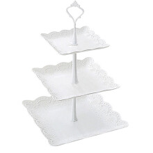 Fruitschaal met 3 lagen van PP – 24x24x37 cm