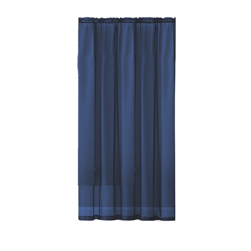 Voile Sheer Window Curtains Navy 41.7" W 1 Panel Grommet 1
