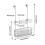 Wandgemonteerde stalen organizer voor haarstylingtools 3