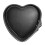 Heart-shaped cake mould non-stick 4 inch silver 3