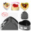 Heart-shaped cake mould non-stick 4 inch silver 5