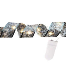 Ghirlanda luminosa a LED con design a fiocchi di neve, stelle e luna