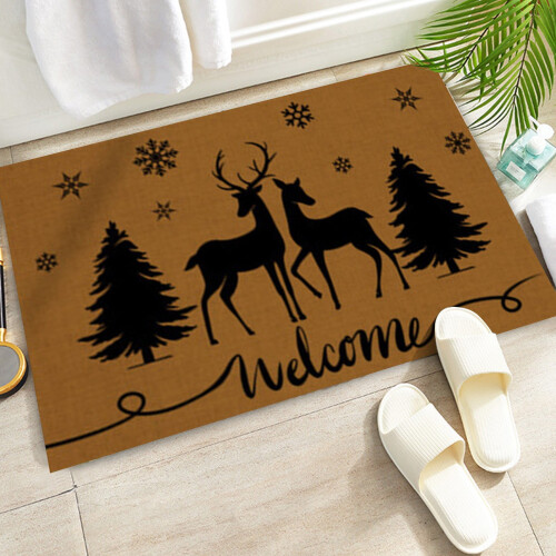 Kerstdeurmat van polyester, 40x60 cm