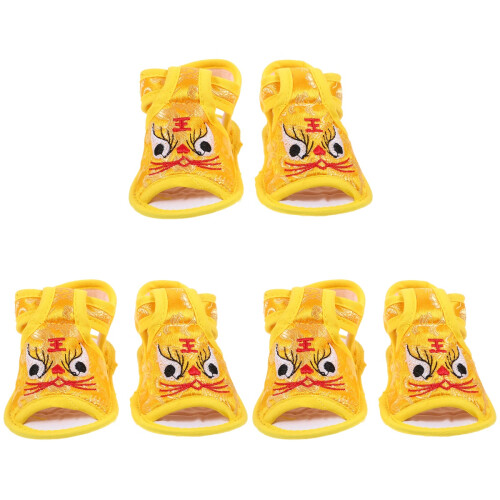 3Paires Chaussures Bébés Respirable Style Chinois Élégant