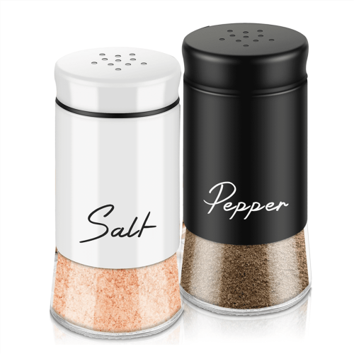Set di saliera e pepiera in acciaio inox con coperchio (2 pezzi) 1