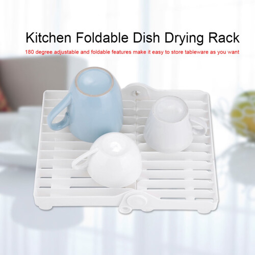 Foldable Dish Drying Rack – ABS Plastic, 17.8 x 14.5 cm 2