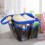 Sac de douche en filet – Séchage rapide, 9 poches, bleu 4