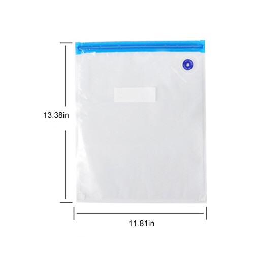 Sacs de rangement sous vide réutilisables avec pompe manuelle (10 pièces) 2